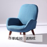日式孕妇喂奶椅子哺乳户型儿童椅单人布艺沙发靠背带扶手懒人沙发