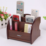 创意欧式家用客厅茶几客厅木制木质桌面手机遥控器架化妆品收纳盒