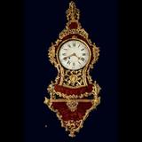 法国古董 欧洲西洋钟表 法国18世纪铜鎏金 马丁漆画 大型壁钟