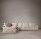 法式全实木沙发组合 美式亚麻家具 简约宜家欧式家居客厅沙发特价