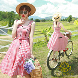 夏季新款影楼主题服装外景甜美可爱小清新韩版写真拍照小礼服D38