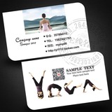 瑜伽名片设计印刷/健康养身会所瑜伽美女教练减肥瘦身行业卡片