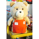 正版 ted泰迪熊红色围裙款抱抱熊贱熊大号毛绒公仔超人毛衣装多款