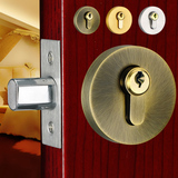 门锁室内卧室房门锁欧式防盗套装门把手卫生间锁具门锁三T6V