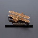 日本AEROBASE飞机模型拼装组装益智玩具摆件迷你战机黄铜制B001