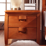 中式床头柜子 橡木实木床头柜 实木框架床头柜
