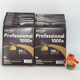 雷克沙lexar 1000X 64G 128G UHS-II U3 SDXC超高速SD卡内存卡