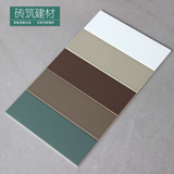 现代中式纯色长方型瓷砖经典亚光厨房卫生间墙砖宜家瓷砖100x300