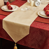 红色外贸欧式奢华桌旗高档布艺茶几布长方形西餐桌布时尚田园台布