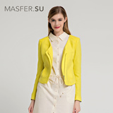 Masfer.SU 玛丝菲尔素品牌女装 春季新款时尚通勤纯色外套