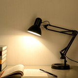 不锈钢调光高度摇臂角度调节床头书桌台灯阅读灯