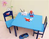 儿童桌椅学习桌宝宝吃饭桌游戏桌幼儿园书桌套装实木出口整套特价