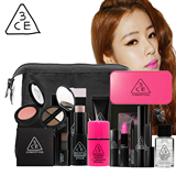 韩国代购3CE初学者彩妆套装全套底妆淡妆化妆品套装包邮15件套