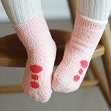 韩国进口 宝宝袜子 婴幼儿童冬款加厚防滑袜 地板袜 柔软睡眠袜