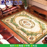博登绿色欧式宜家地毯客厅茶几毯垫门垫床边沙发地毯卧室简欧图案