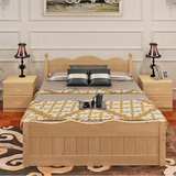 特价实木床 儿童床 松木床成人床单人床1m1.2m双人床1.5米可定做
