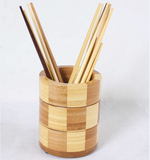 楠竹筷子筒实木筷子笼碳化筷子架收纳盒防霉筷篓创意沥水挂式筷筒