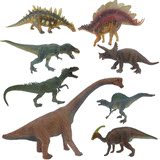 环保塑胶恐龙模型 侏罗纪大号实心仿真霸王龙剑龙暴龙玩具礼盒