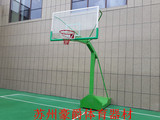 苏州豪爵体育器材篮球架移动式 室外单臂篮球架钢化玻璃篮板 常熟