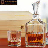原装进口德国NACHTMANN水晶玻璃酒瓶创意威士忌杯3件礼品套装