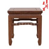 红木家具鸡翅木勾脚方凳 中式矮方凳换鞋凳 实木长方凳子茶桌凳