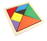 木质玩具 彩色七巧板 拼图木质玩具 儿童益智玩具 学生奖品礼物