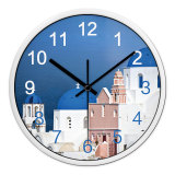 挂钟客厅创意欧式地中海现代圆形时钟石英钟表挂表卧室静音壁钟