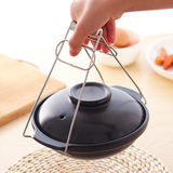 厨房创意多功能不锈钢取碗夹 微波炉防烫碗碟夹 盘子提碗器砂锅夹