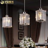 奢华水晶吊灯个性创意三头餐厅灯吧台现代简约客厅灯具饰
