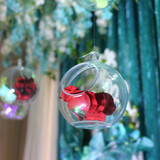 婚庆道具用品 塑料球 透明单孔球婚礼橱窗装饰银杏树亚克力吊球