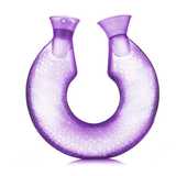 维优净 热水袋 注水PVC防爆暖水袋U形 浅紫色 U型