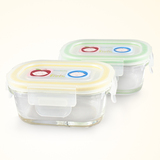 美国进口innobaby宝宝果泥玻璃保鲜盒儿童辅食储存盒 餐具
