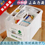 日本品牌FaSoLa大号多功能医药箱家庭用儿童小药箱实用双层急救箱
