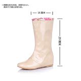 包邮2014夏季雨鞋时尚韩国高筒女马丁靴水鞋日系雨靴定做40-43码