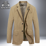 Afs Jeep/战地吉普西装男士休闲西服男装商务休闲西装领夹克外套