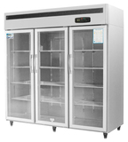 银都JBL0630大三门直冷陈列柜冷藏陈列柜保鲜展示柜玻璃门点菜柜