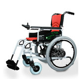 贝珍6101电动轮椅车折叠轻便老人代步车残疾人坐便器轮椅送锂电池