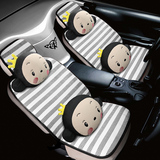 2016 汽车坐垫韩国卡通座垫可爱女汽车内饰用品垫装棉麻垫四季垫