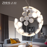 新品艺术设计大气LED餐厅吊灯简约现代客厅卧室时尚个性创意灯具