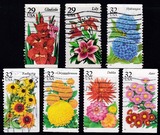 超值礼品 美国植物花卉信销邮票7枚保真 限购一份