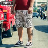 JSMIX大码男装夏男士加肥加大宽松潮胖子胖人裤子休闲短裤五分裤