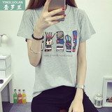 12-13-14-16-18岁大童女孩子夏装上衣服初中学生韩版短袖T恤女装