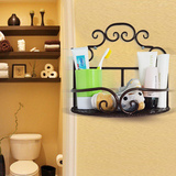 兰恋森卫生间厕所家居日用品收纳层架铁艺壁挂洗手间储物浴室置物