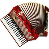 美国代购手风琴Weltmeister Stella 441 键盘120红色低音德国初学