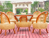 新款仿竹藤椅 三件套 简约阳台桌椅 户外休闲家具