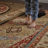 奇朵新西兰进口手工羊毛地毯 欧美式客厅波斯地毯现代时尚床边毯