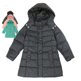 安奈儿女童装冬装加厚长款中厚羽绒服大衣外套AG445475特价