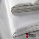 酒店床品外贸尾单纯棉缎纹超值柔软纯白色宾馆专用床单被套包邮