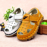 新款宝宝凉鞋包头真皮男童凉鞋软底婴儿学步鞋夏季宝宝鞋1-2-3岁