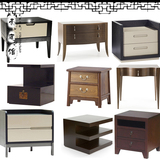 新中式床头柜实木装饰柜现代简约床边柜创意床头柜禅意家具柜子